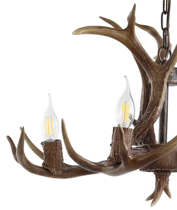 Eldora Adjustable Resin Antler LED Chandelier